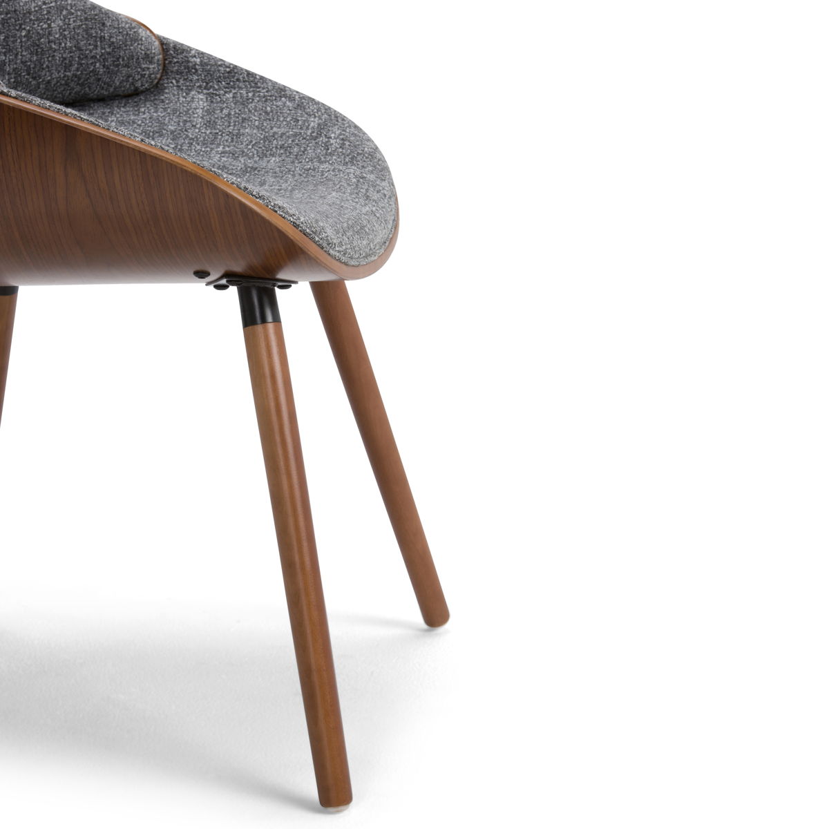 Malden - Bentwood Upholstered Dining Chair With Wood Back by Couch.com