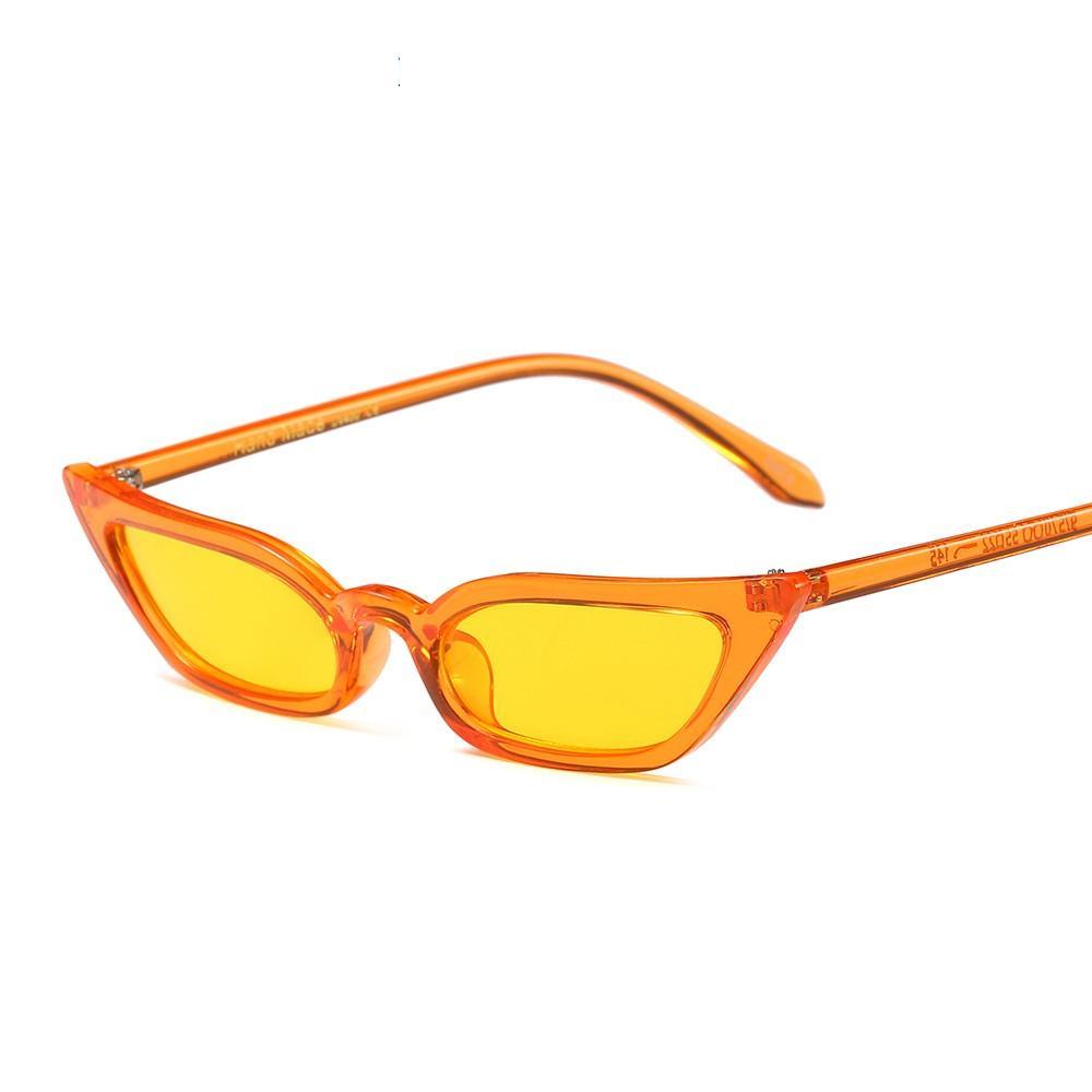 New Women Cateye Vintage Small Sunglasses Brand Designer Retro Female Lady Eyeglass Cat Eye In Vintage Old Style