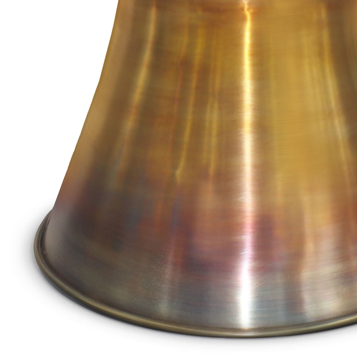 Kenton - Metal Side Table - Tarnished Brass by Couch.com