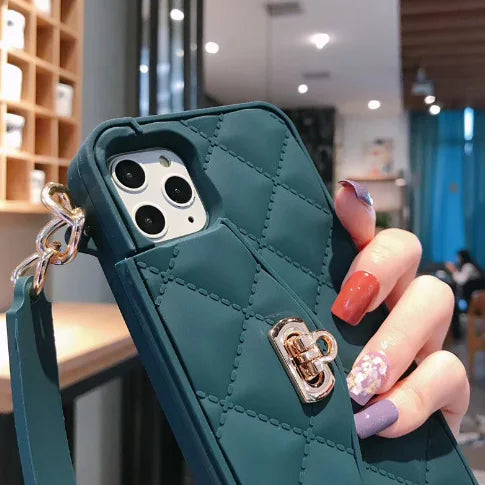 Luxury Women's Phone Case with Chain Lanyard