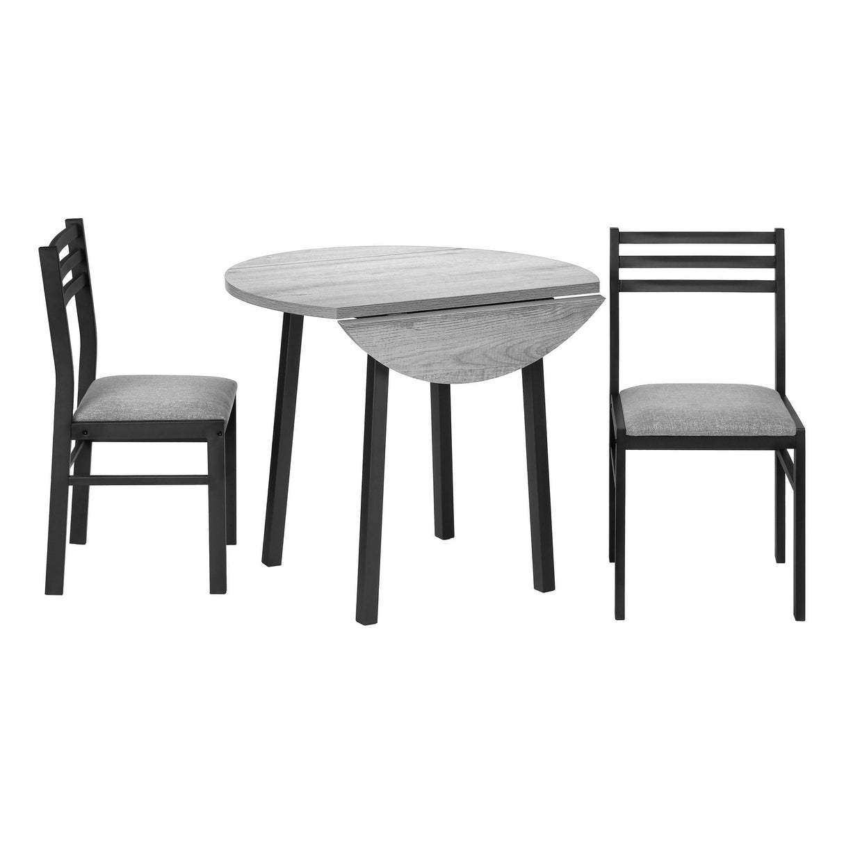 3 Pieces Dining Table Set, Small, Drop Leaf, Contemporary & Modern by Couch.com