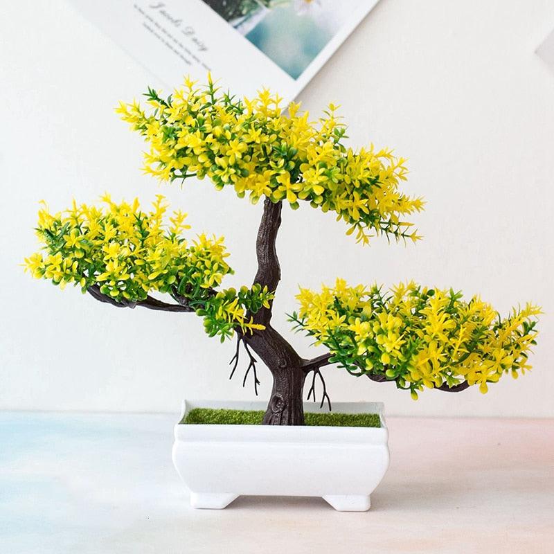 Fake Artificial Pot Bonsai Potted Simulation Table Ornaments For Garden Party Hotel Office Decor Fake Flowers Arrangements for Home Decoration