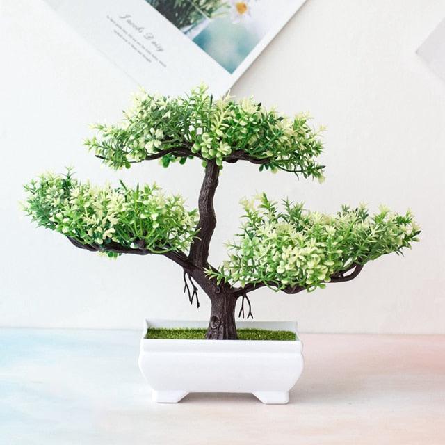 Fake Artificial Pot Bonsai Potted Simulation Table Ornaments For Garden Party Hotel Office Decor Fake Flowers Arrangements for Home Decoration