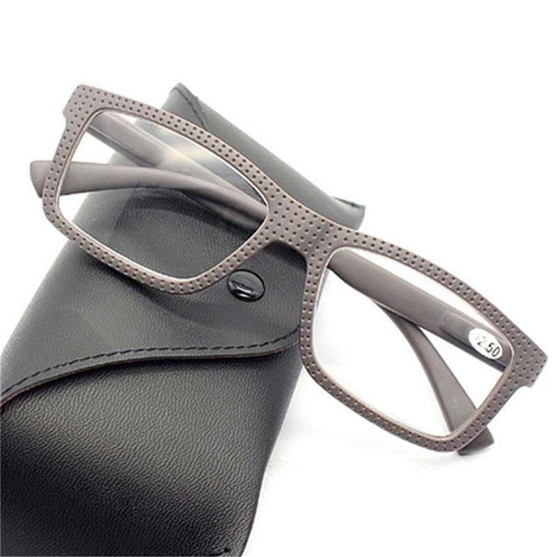 Fashion For Men And Women Reading Glasses Frame Retro Classic Eyeglasses New Ultralight Eyewear Reading Glasses Oversize Large Square Men Readers ,Comfort Lightweight Eyeglasses Flexible Spring Hinge