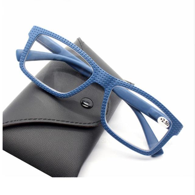 Fashion For Men And Women Reading Glasses Frame Retro Classic Eyeglasses New Ultralight Eyewear Reading Glasses Oversize Large Square Men Readers ,Comfort Lightweight Eyeglasses Flexible Spring Hinge