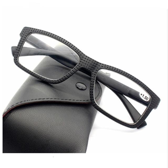 Fashion For Men And Women Reading Glasses Frame Retro Classic Eyeglasses New Ultralight Eyewear Reading Glasses Oversize Large Square Men Readers ,Comfort Lightweight Eyeglasses Flexible Spring Hinge