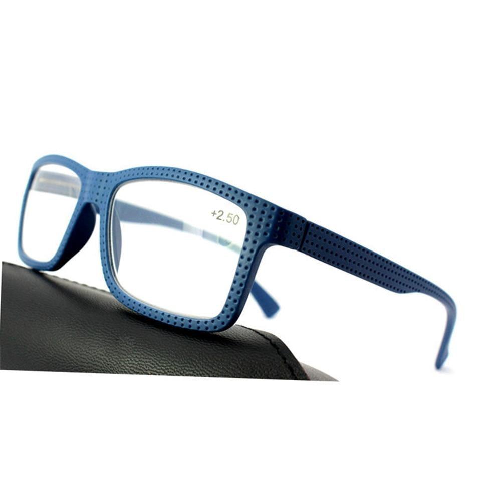 Fashion For Men And Women Reading Glasses Frame Retro Classic Eyeglasses New Ultralight Eyewear Reading Glasses Oversize Large Square Men Readers ,Comfort Lightweight Eyeglasses Flexible Spring Hinge