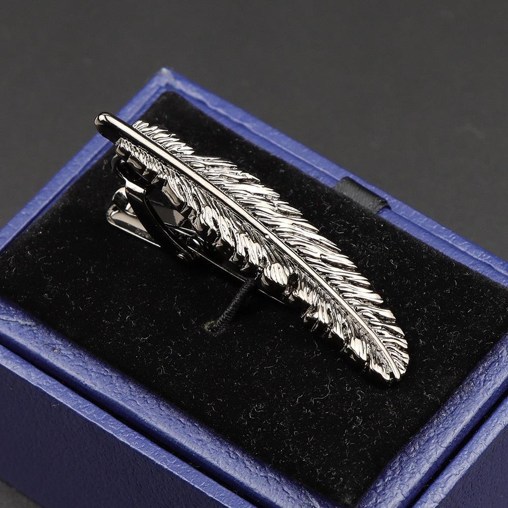 Fashion Metal Men Tie Clip Golden Musical Instrument Shape Simple Bar Clasp Luxury Fashion Necktie Tie Clips Bar Variety Pattern Mens Suit Wedding Gift Unique Tie Clip