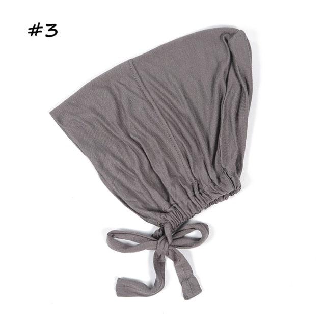 Fashion Modal Under Scarf Hijab Turban Cap Cotton With Band Adjustable Inner Hijab cap Muslim Turban Hijab Cap For Women