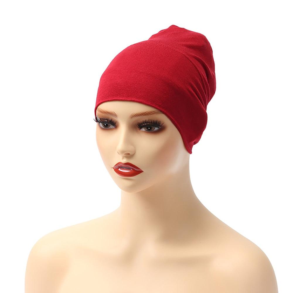 Fashion Modal Under Scarf Hijab Turban Cap Cotton With Band Adjustable Inner Hijab cap Muslim Turban Hijab Cap For Women