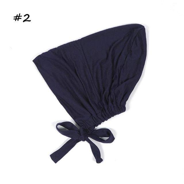 Fashion Modal Under Scarf Hijab Turban Cap Cotton With Band Adjustable Inner Hijab cap Muslim Turban Hijab Cap For Women