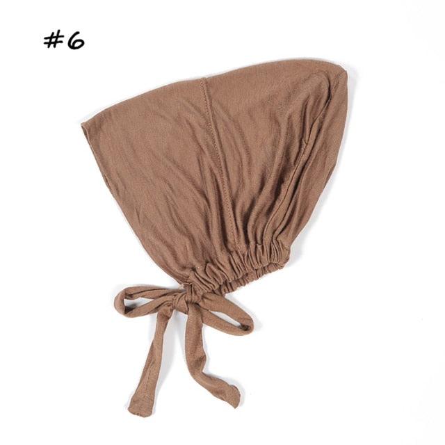 Fashion Modal Under Scarf Hijab Turban Cap Cotton With Band Adjustable Inner Hijab cap Muslim Turban Hijab Cap For Women
