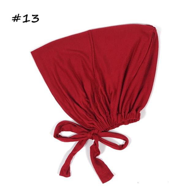 Fashion Modal Under Scarf Hijab Turban Cap Cotton With Band Adjustable Inner Hijab cap Muslim Turban Hijab Cap For Women