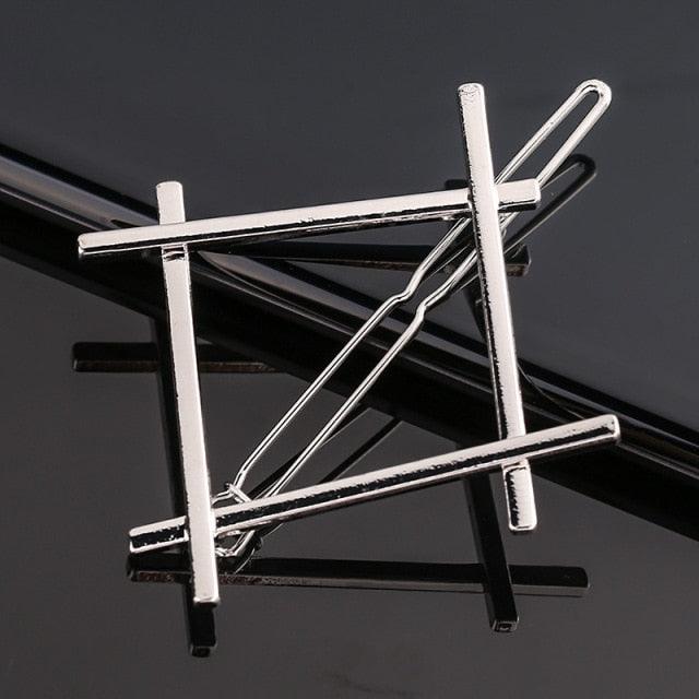 Fashion Pearl Hair Clip Women Girls Elegant Design Triangular Star Round Hairpin Barrette Hair Pins Ponytail Gorgeous Hair Accessories For Women