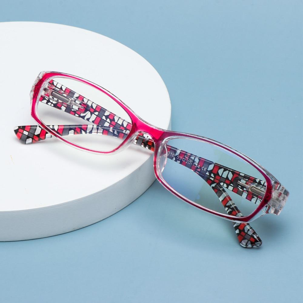 Fashion Print Reading Glasses Women Men Anti Blue Light Glasses Computer Goggles Eye Protection For Men And Women Portable High-definition Lens Retro Magnifier Eyewear Diopter +1.0~+4.0