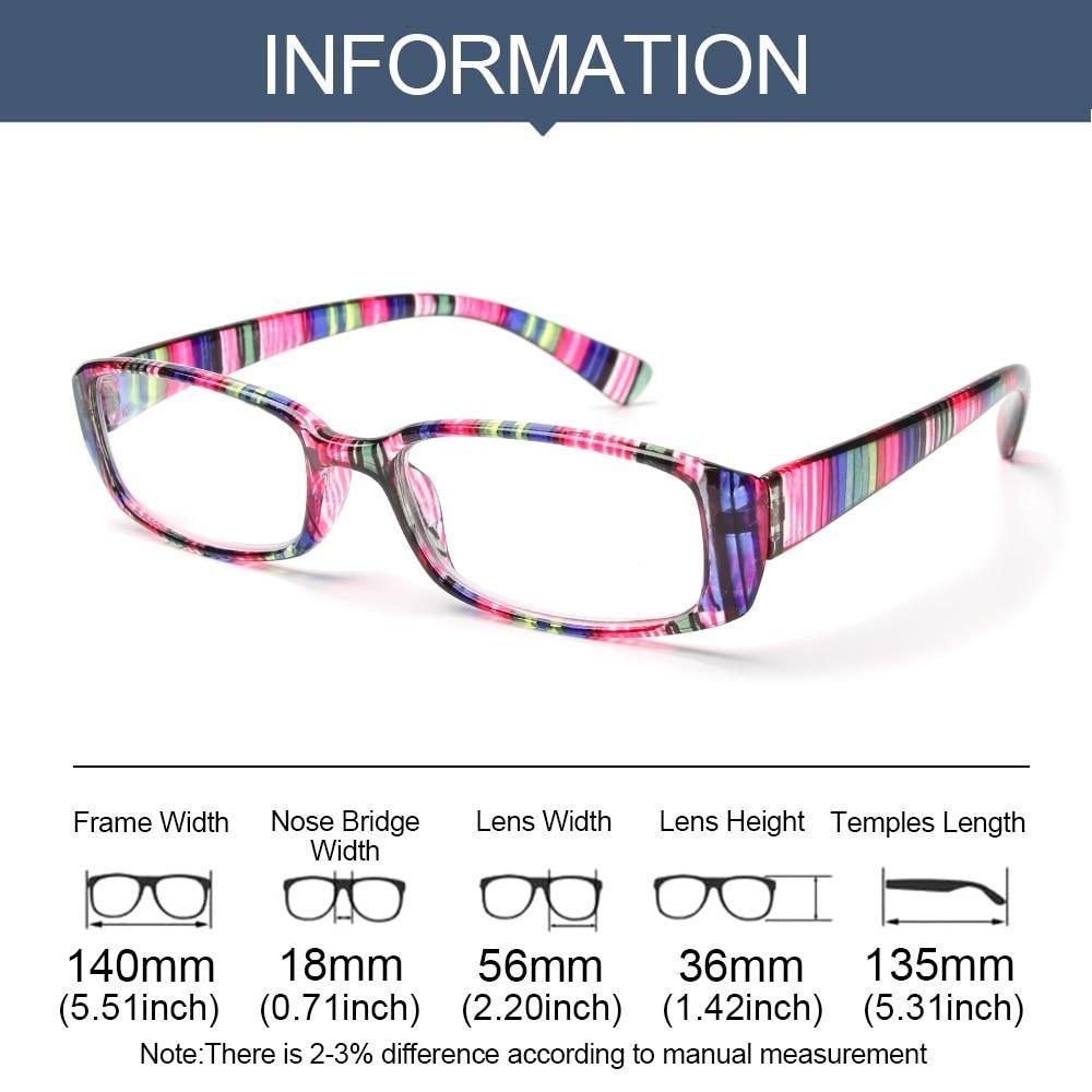 Fashion Print Reading Glasses Women Men Anti Blue Light Glasses Computer Goggles Eye Protection For Men And Women Portable High-definition Lens Retro Magnifier Eyewear Diopter +1.0~+4.0
