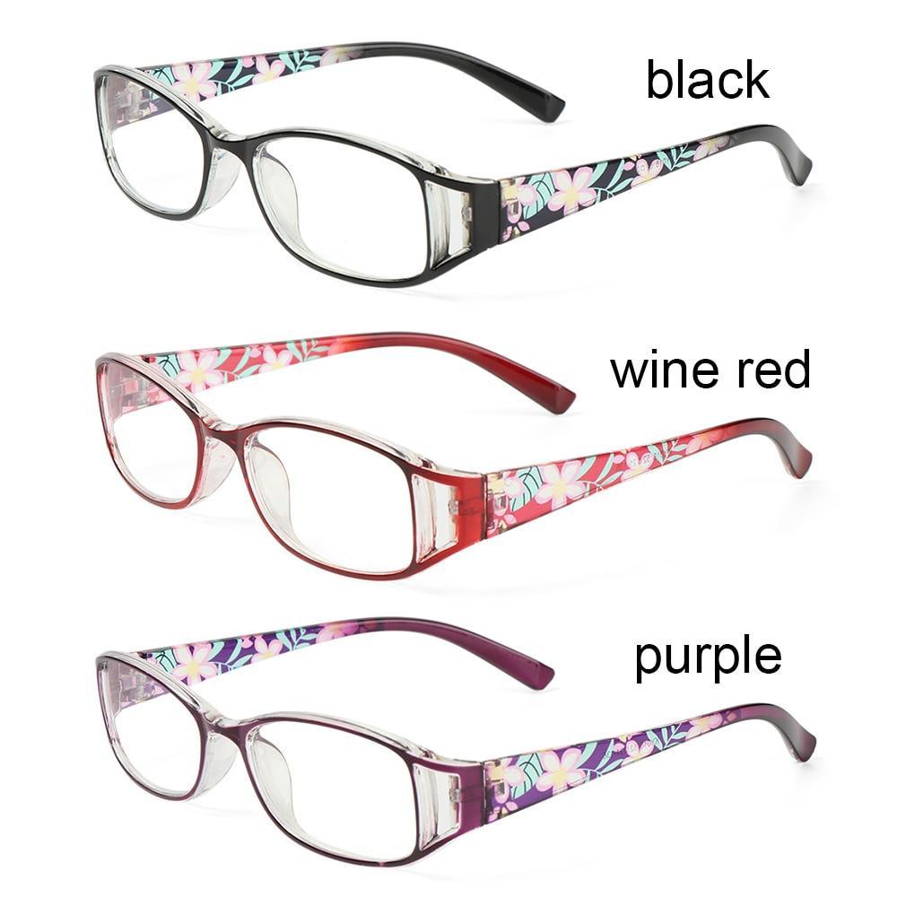 Fashion Print Reading Glasses Women Men Anti Blue Light Glasses Computer Goggles Eye Protection For Men And Women Portable High-definition Lens Retro Magnifier Eyewear Diopter +1.0~+4.0