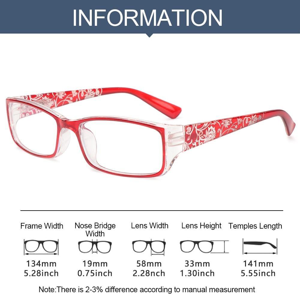 Fashion Print Reading Glasses Women Men Anti Blue Light Glasses Computer Goggles Eye Protection For Men And Women Portable High-definition Lens Retro Magnifier Eyewear Diopter +1.0~+4.0