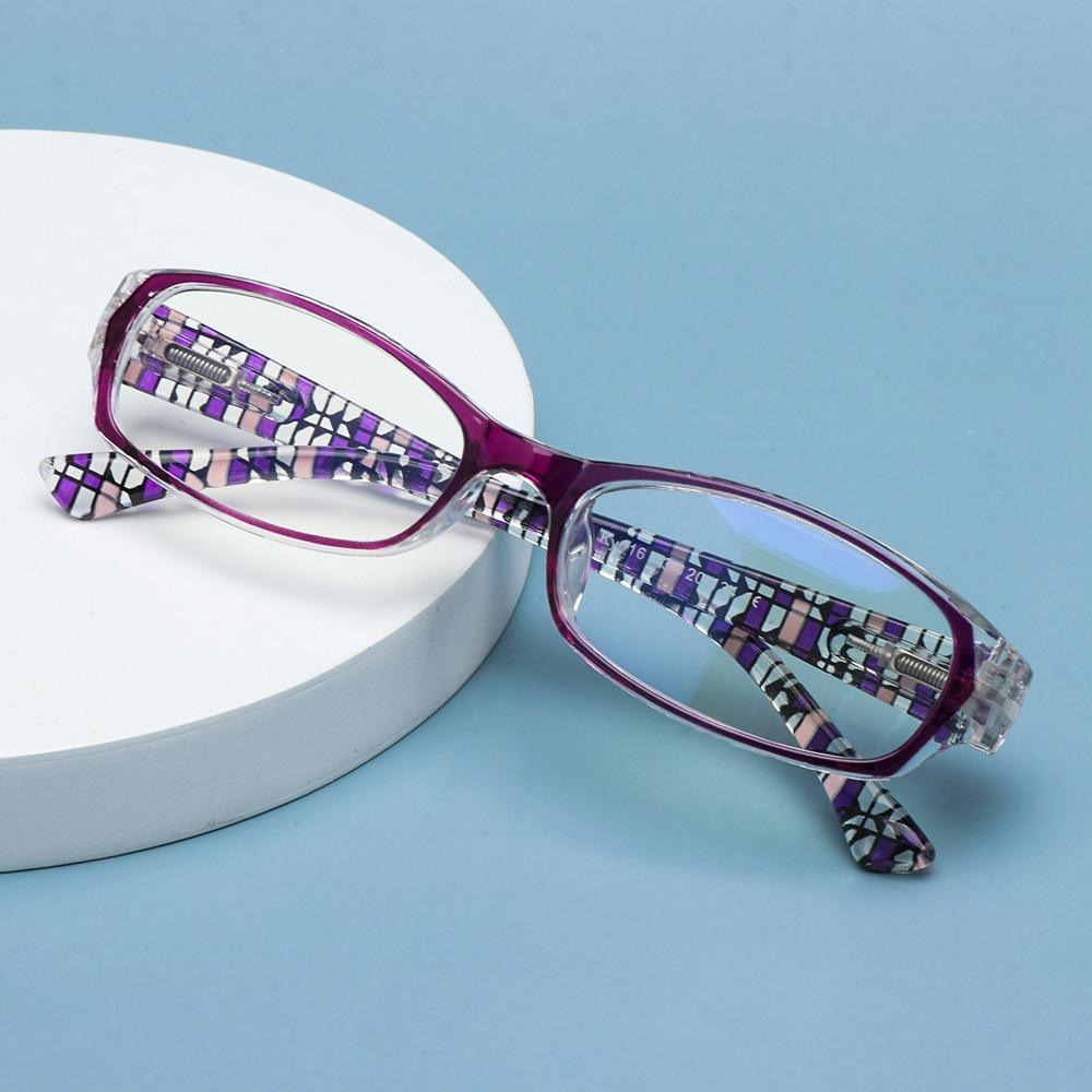 Fashion Print Reading Glasses Women Men Anti Blue Light Glasses Computer Goggles Eye Protection For Men And Women Portable High-definition Lens Retro Magnifier Eyewear Diopter +1.0~+4.0