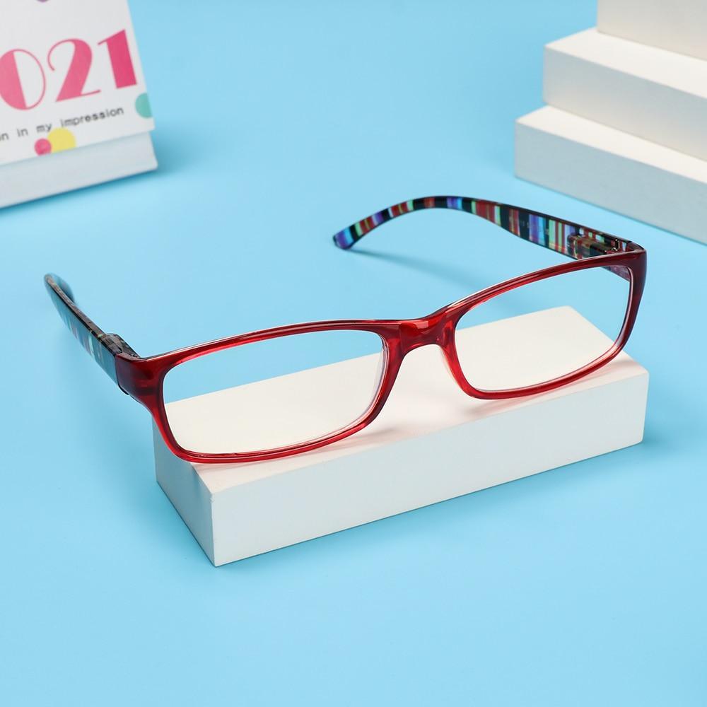 Fashion Print Reading Glasses Women Men Anti Blue Light Glasses Computer Goggles Eye Protection For Men And Women Portable High-definition Lens Retro Magnifier Eyewear Diopter +1.0~+4.0