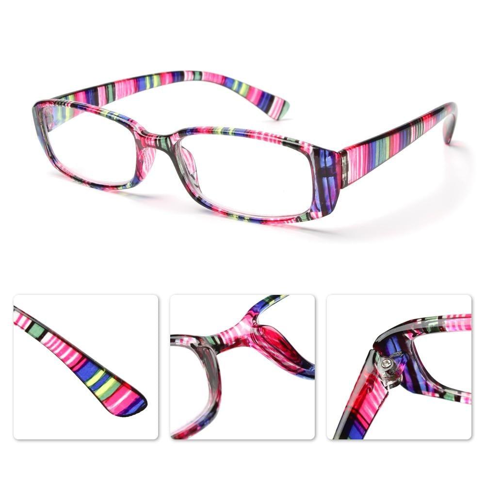 Fashion Print Reading Glasses Women Men Anti Blue Light Glasses Computer Goggles Eye Protection For Men And Women Portable High-definition Lens Retro Magnifier Eyewear Diopter +1.0~+4.0