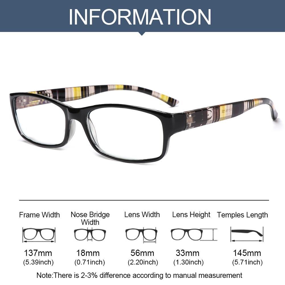 Fashion Print Reading Glasses Women Men Anti Blue Light Glasses Computer Goggles Eye Protection For Men And Women Portable High-definition Lens Retro Magnifier Eyewear Diopter +1.0~+4.0
