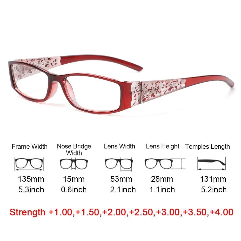 Fashion Print Reading Glasses Women Men Anti Blue Light Glasses Computer Goggles Eye Protection For Men And Women Portable High-definition Lens Retro Magnifier Eyewear Diopter +1.0~+4.0
