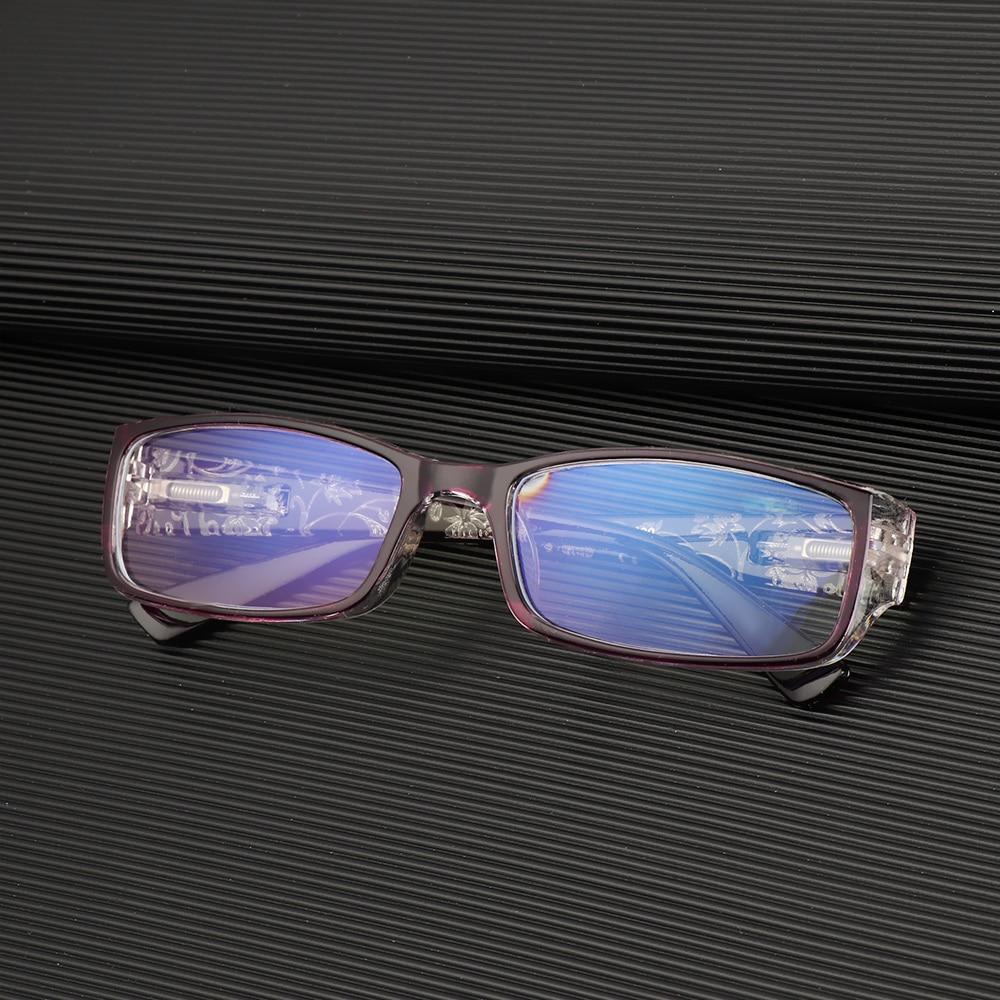 Fashion Print Reading Glasses Women Men Anti Blue Light Glasses Computer Goggles Eye Protection For Men And Women Portable High-definition Lens Retro Magnifier Eyewear Diopter +1.0~+4.0