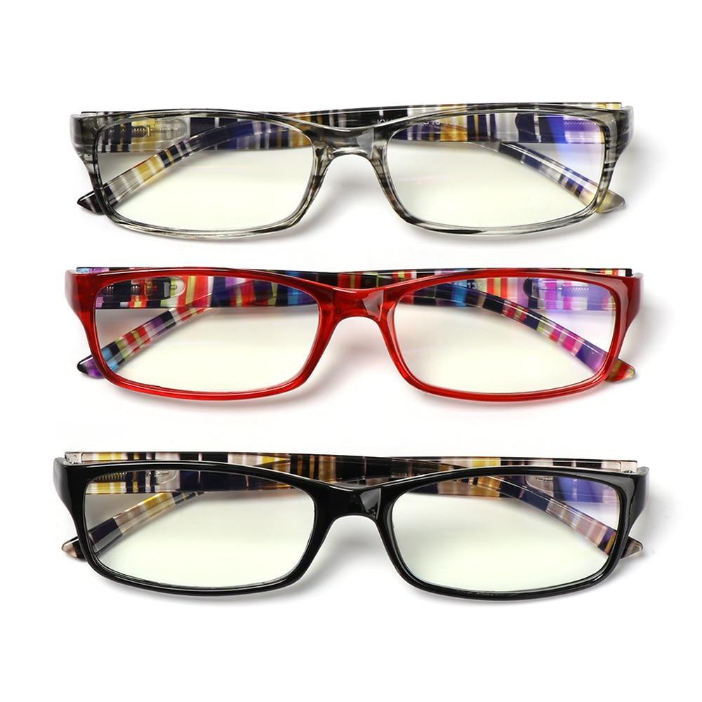 Fashion Print Reading Glasses Women Men Anti Blue Light Glasses Computer Goggles Eye Protection For Men And Women Portable High-definition Lens Retro Magnifier Eyewear Diopter +1.0~+4.0