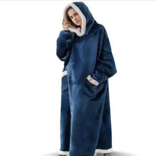 Fashion Winter Oversized Hoodies Sweatshirt Women Men Pullover Giant TV Blanket Hoodie Super Long Blanket With Sleeves Super Long Flannel Blanket with Sleeves Winter Hoodie for Women Men Giant Fleece Pullover Oversized Hoodie