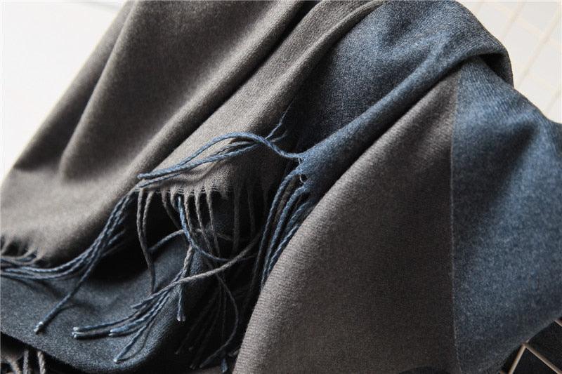Fashion Winter Solid Soft Scarf Cashmere Lightweight Scarves Shawls Cashmere Escharpe Scarfs Lightweight Shawls Hijabs Shawls Escharpe Elegant Wrap Blanket Bandana Tassel For Lady