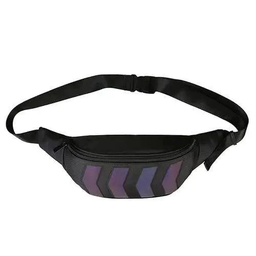 Fashionable Flash Reflective Chest Bag Iridescent Belt Bum Bag For Travel Festival Sports Unisex Waist Bags