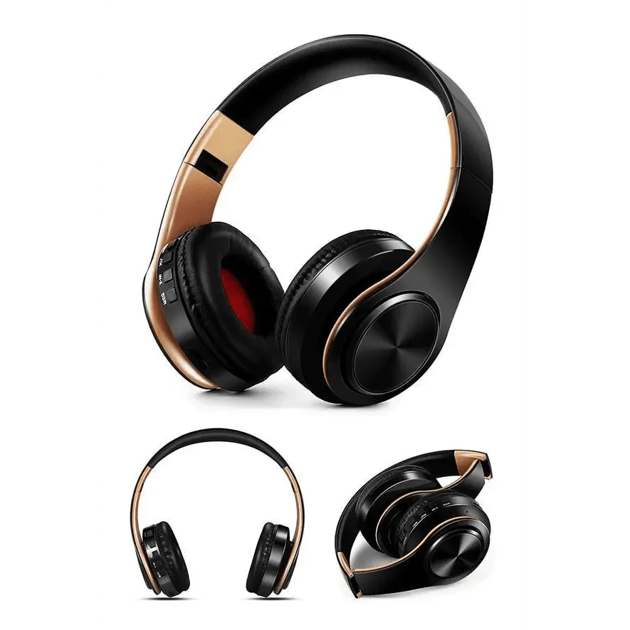 Fashionable Stereo Earphones Bluetooth Foldable Headphone Music Headset Trendy Headset Lightweight Portable Headphones