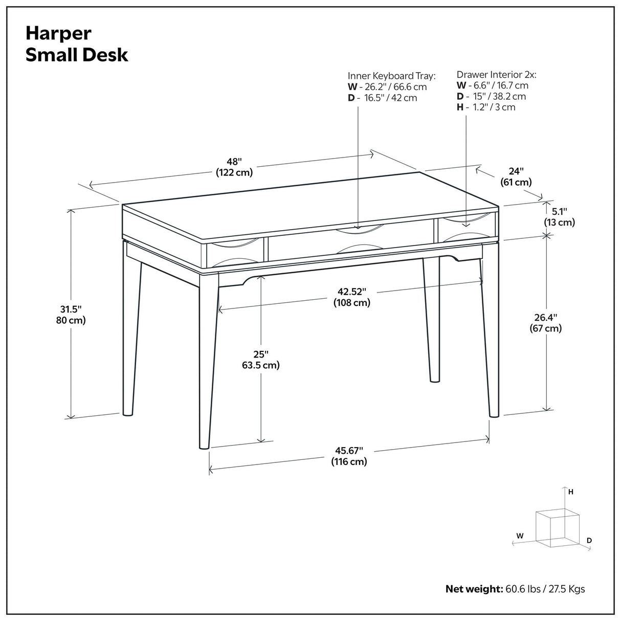 Harper - Handcrafted Desk