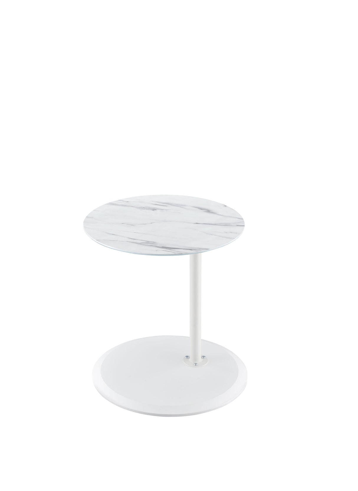 Orbit - 15.5" End Table With Height Adjustable Marble Textured Top by Couch.com