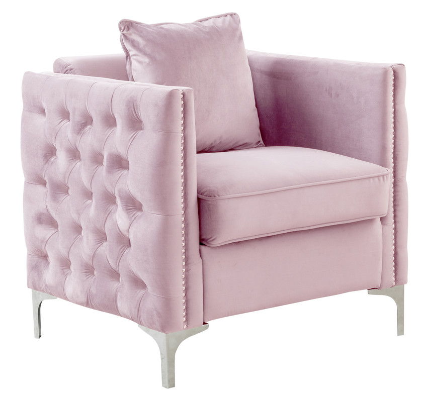 Bayberry - Velvet Chair With 1 Pillow by Couch.com