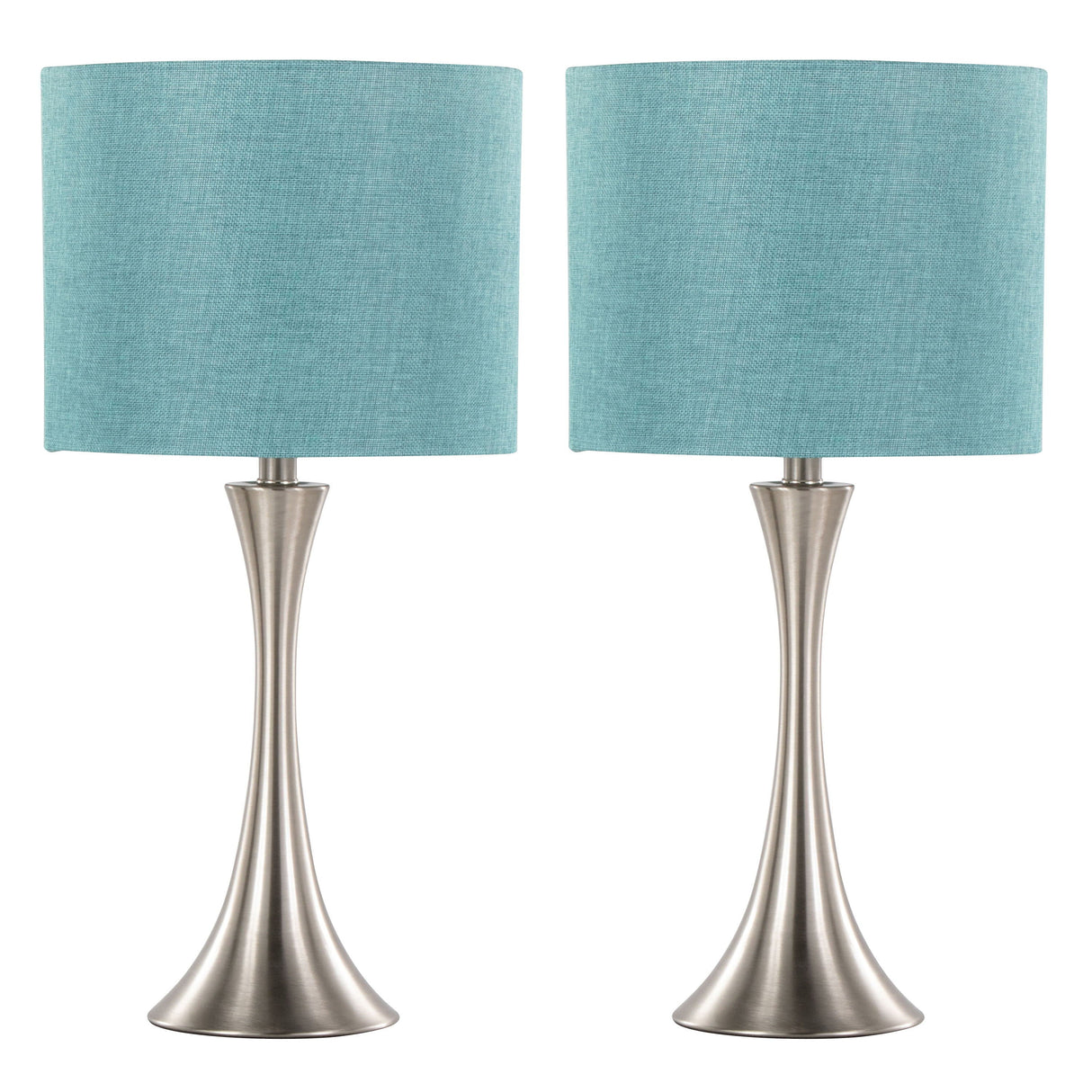 Lenuxe - Contemporary Semi Gloss Table Lamp (Set of 2) by Couch.com