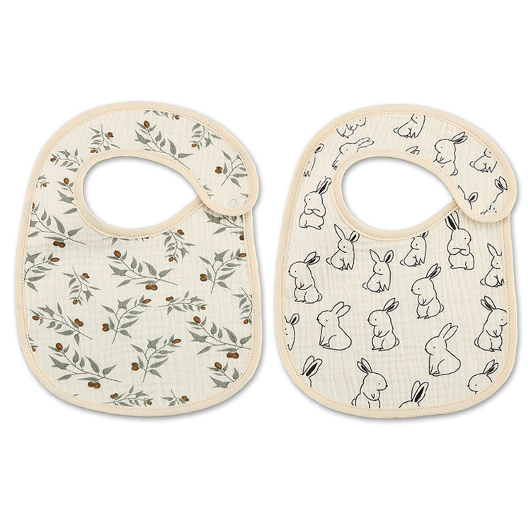 Thin Kids' Bib Pure Cotton Waterproof Gauze Saliva Towel