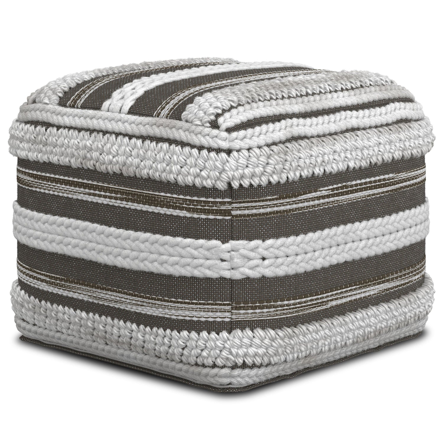Sommer - Handcrafted Square Pouf by Couch.com