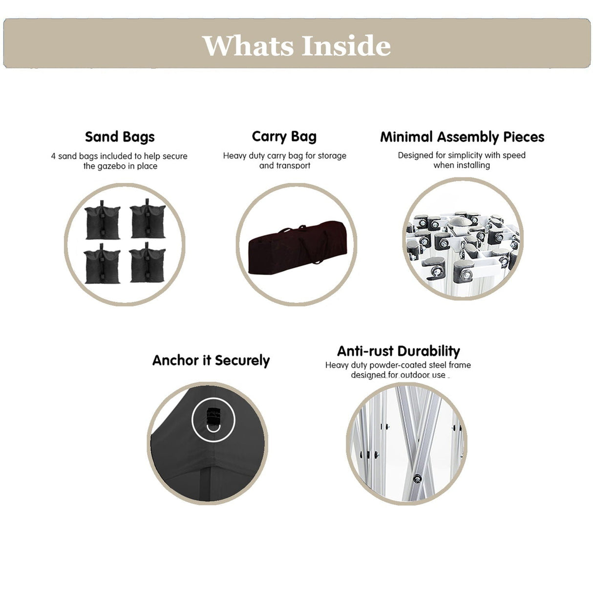 10'X20' Folding Canopy With 6 Removable Sidewalls Outdoor Event Shelter UPF 50+ Gazebo Portable Tents For Parties Beach Camping Wedding Ez Pop Up Canopy by Couch.com