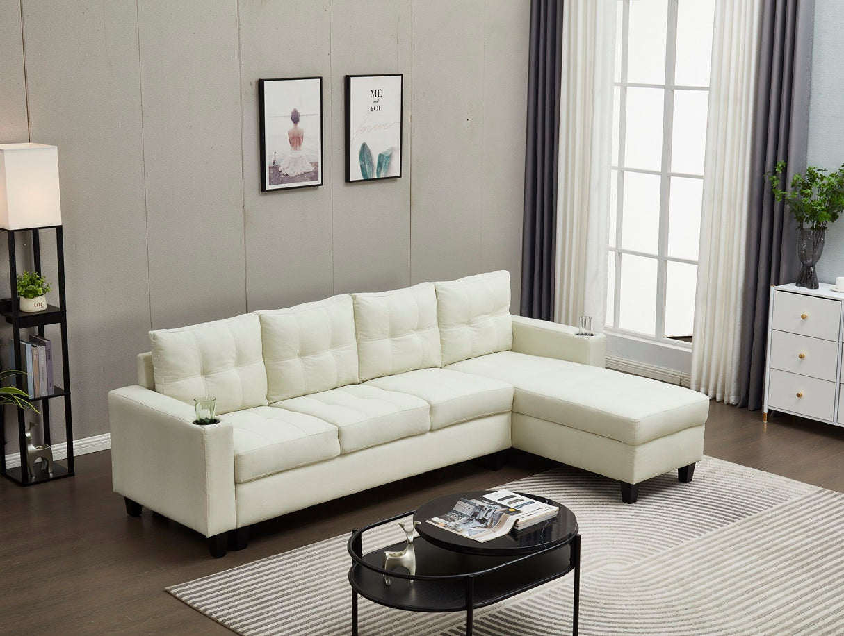 2 Piece Upholstered Cozy Comfortable Sectional by Couch.com