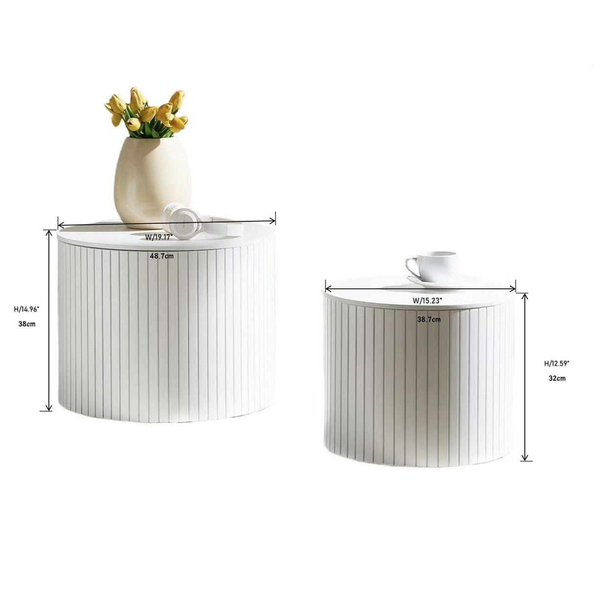 Handcrafted Nested Table Set, 2 Pieces by Couch.com