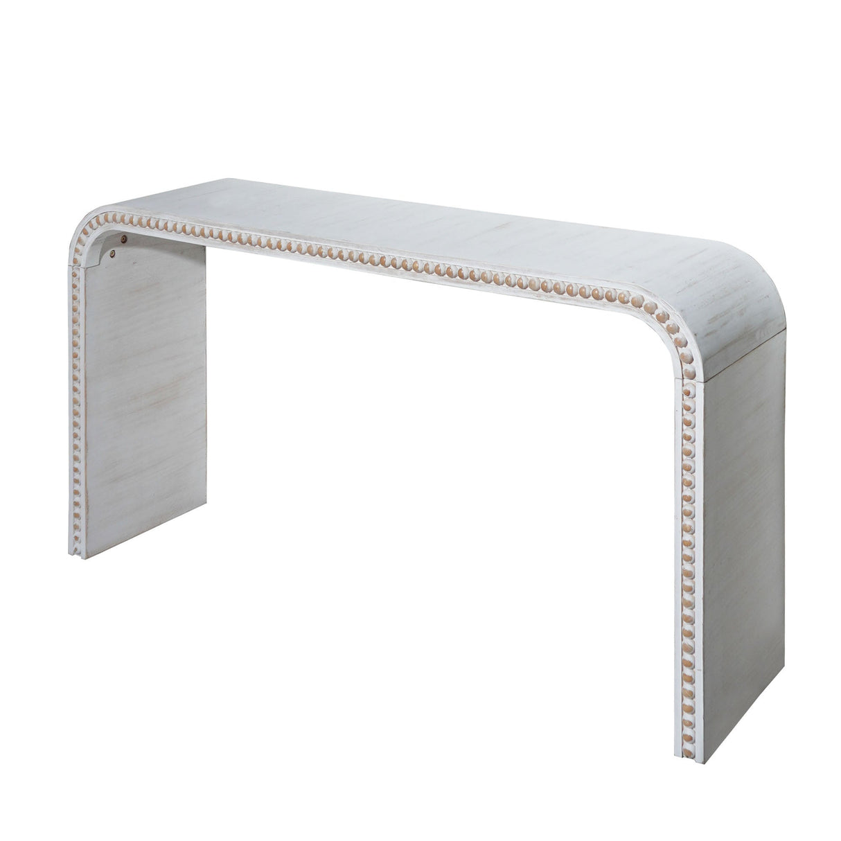 Washed White Console Table, 59in Entryway Table