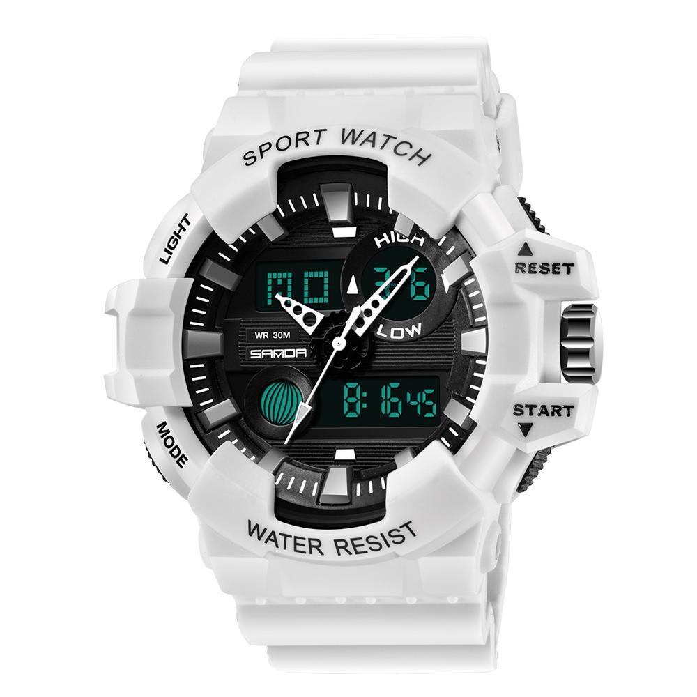 Sport Men Watches White G style Watch In LED Digital Style Waterproof 30M Casual Luxury Elegant Style Relogios masculino
