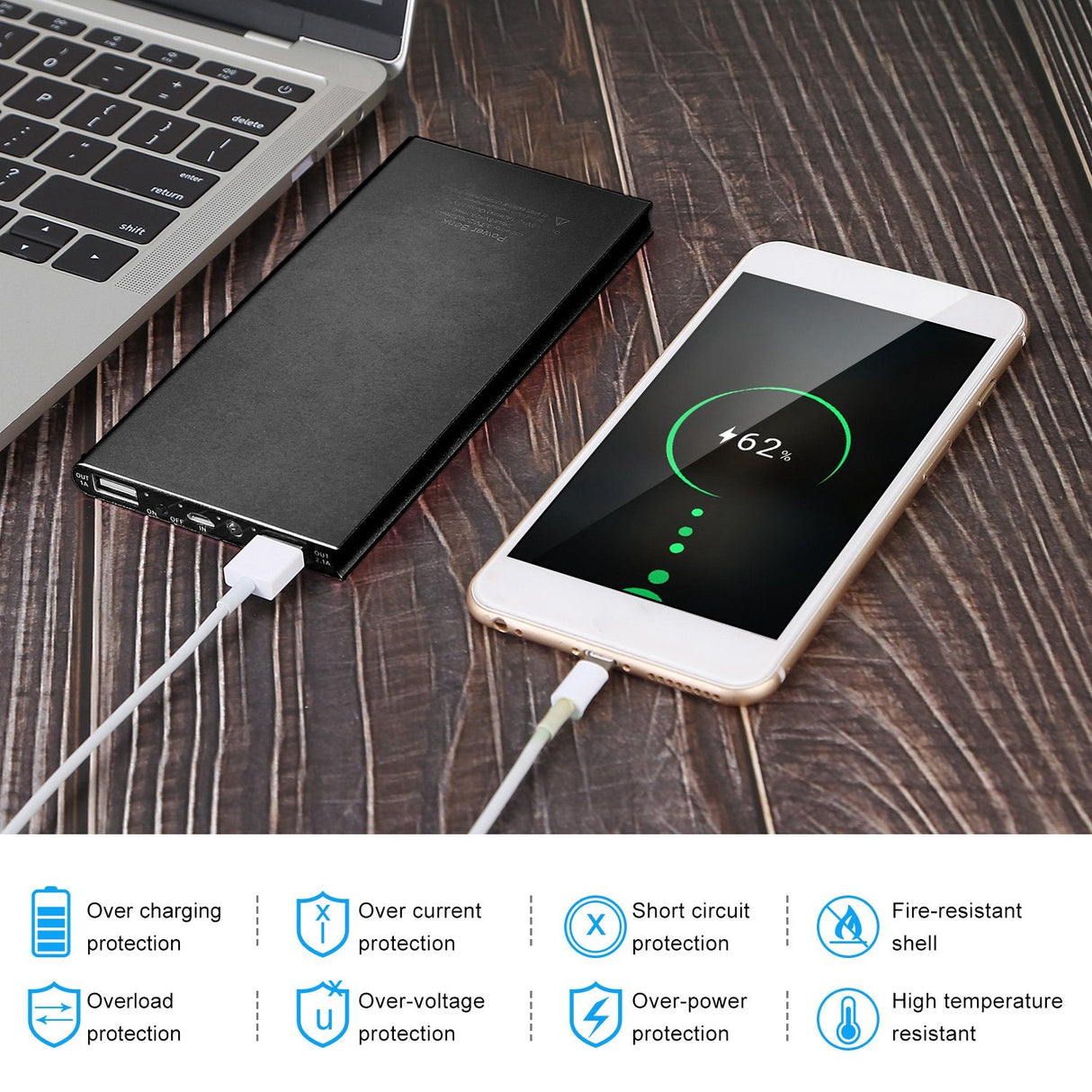 20000mAh Power Bank Ultra-thin by DirectDeals