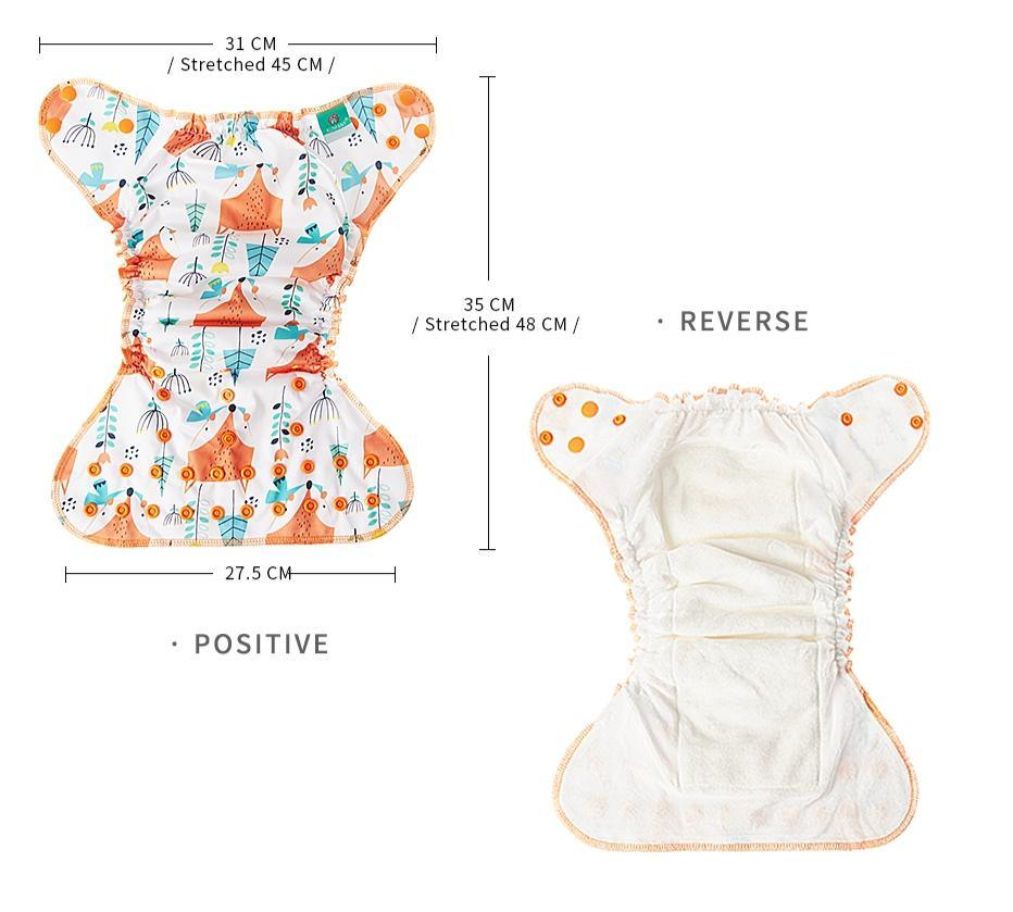 Baby Cloth Diaper Reusable Heavy Wetter Hybrid Waterproof Bamboo Washable Baby Nappy Diapers For Girls and Boys Baby