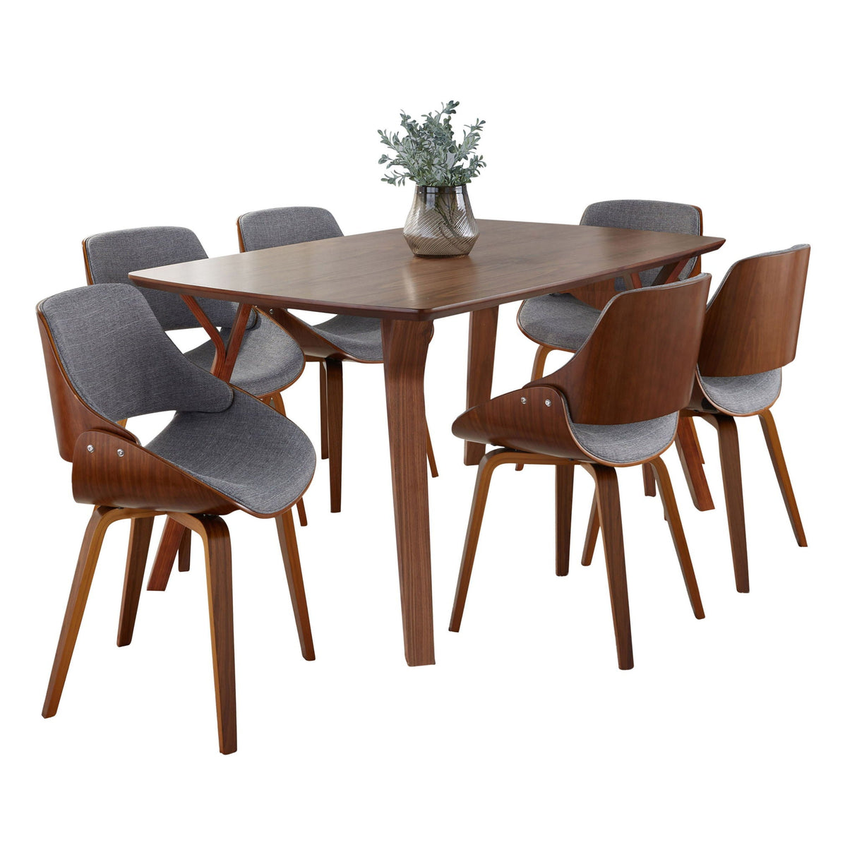 Folia Fabrizzi - 7 Piece Mid Century Modern Dining Set by Couch.com