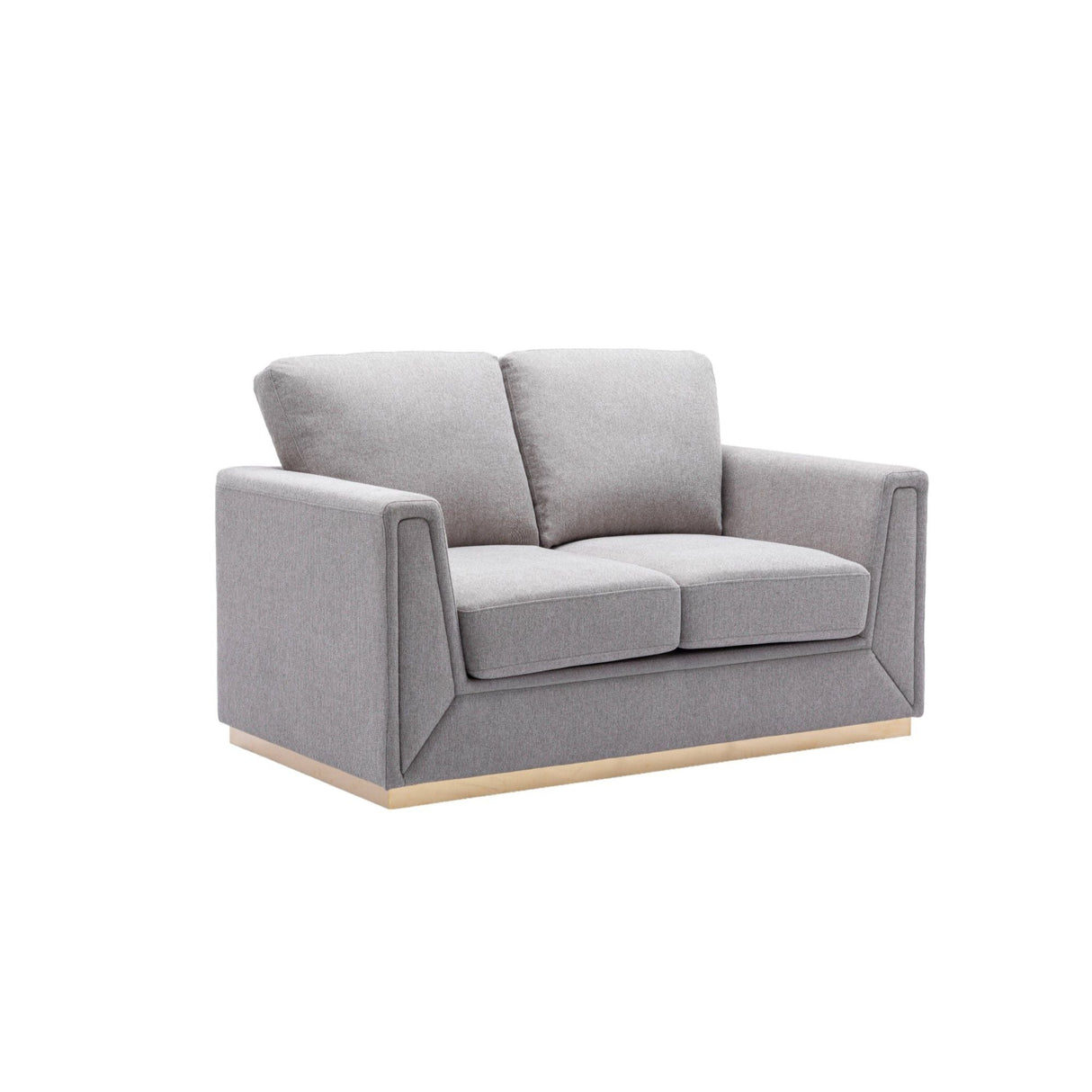 Valin - Linen Loveseat For Living Room - Gray by Couch.com