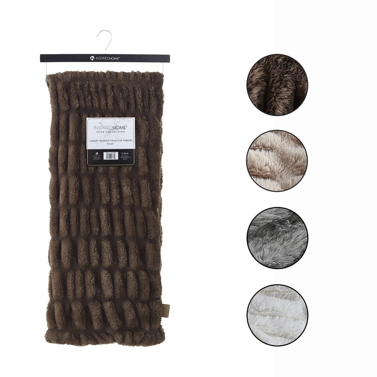 Antonia Silky Ruched Knit Throw