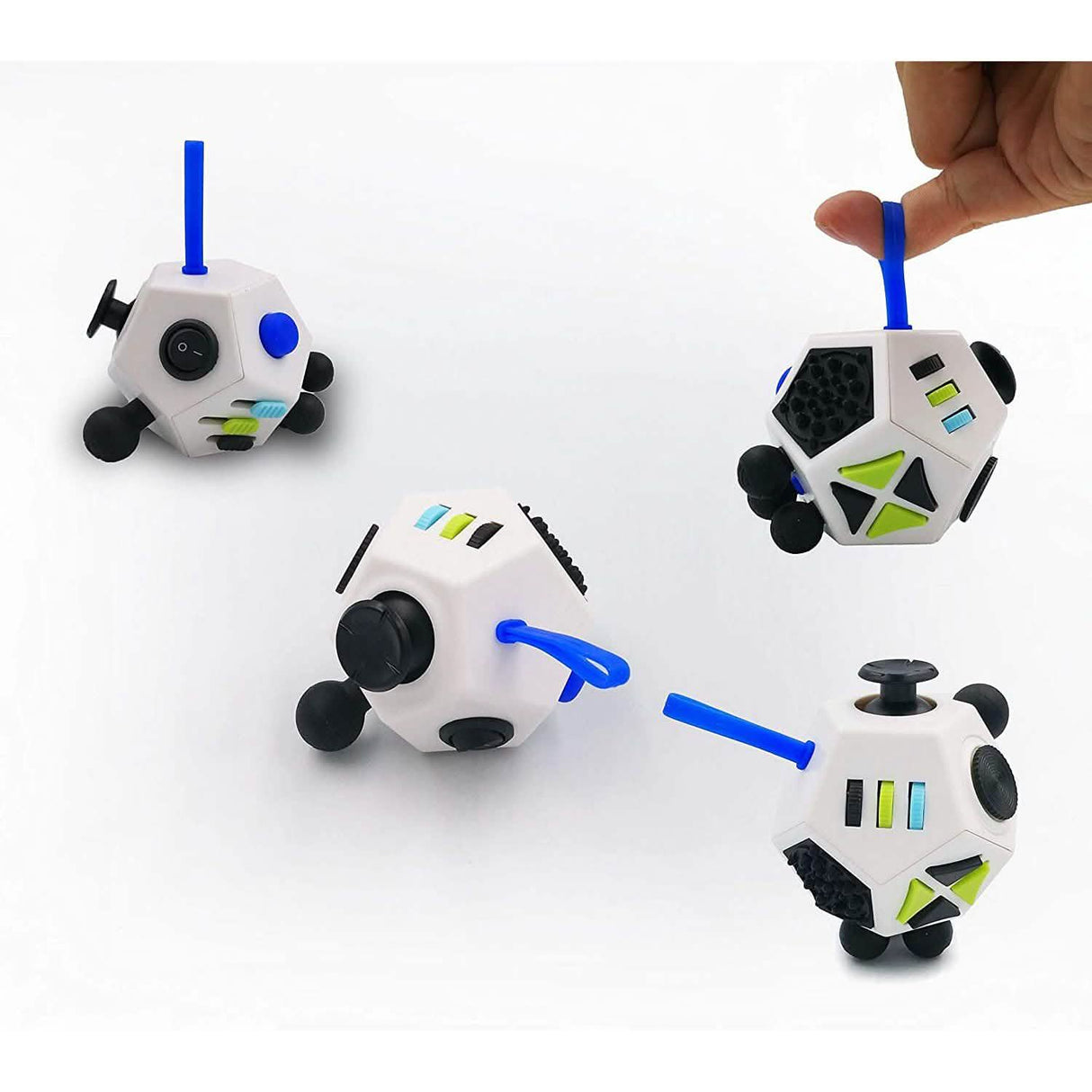 Fidget Dodecagon –12-Side Fidget Cube Relieves Stress and Anxiety Anti Depression Cube